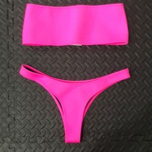 Hoaka pink neon bikini